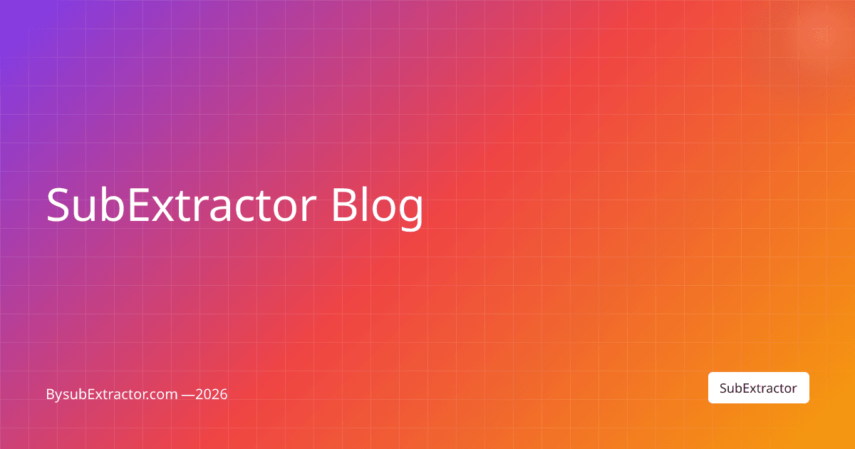 Convert SUP to SRT, ASS, or Any Format: The 2025 Blu-ray Subtitle Workflow